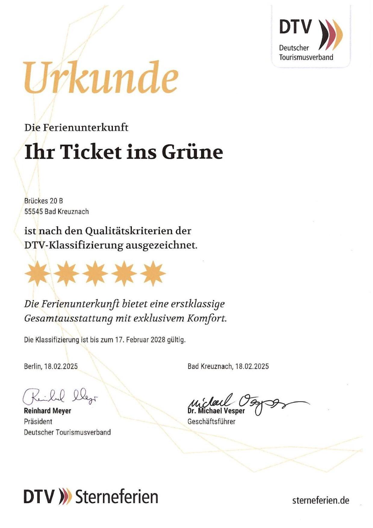 Ihr Ticket Ins Gruene - Topmoderne 5-Sterne-Ferienwohnung บาดครอยซ์นาค ภายนอก รูปภาพ